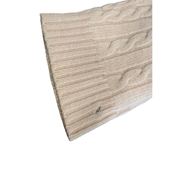 Ralph Lauren Green Label Womens Cashmere Cable-Knit Sweater Large Pink Vintage - Picture 9 of 10